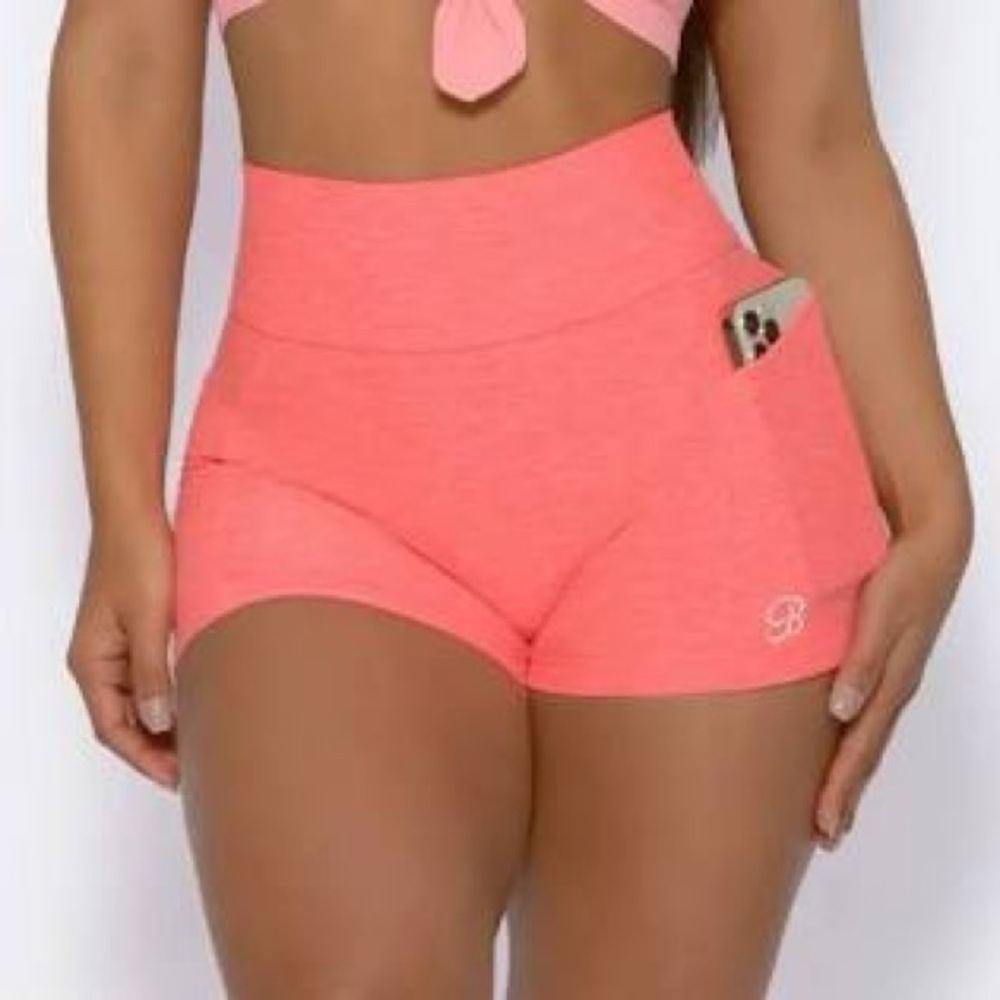 Bombshell Sportswear Coral Curve Shorts